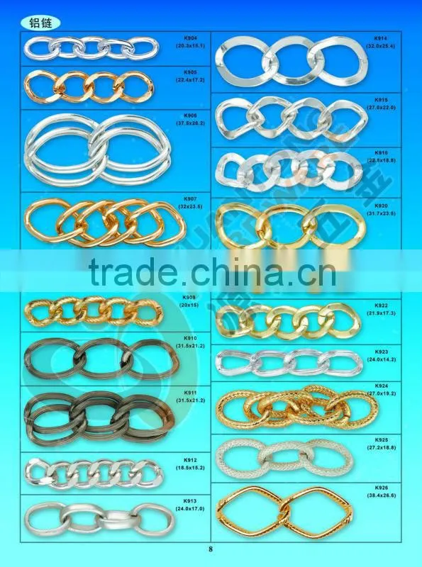 Yiwu Factory wholesale colorful chains in different size and color
