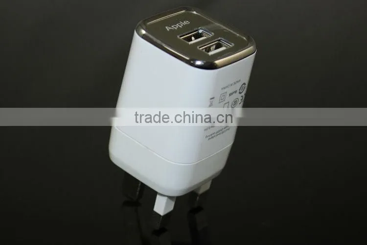 5V 1A Dual USB travel wall charger