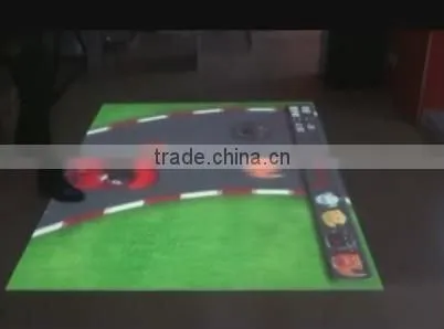 interactive floor or wall projection system for LCD advertising display