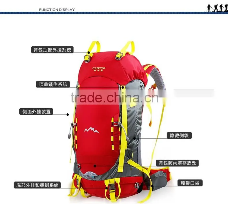 Creeper professional outdoor travel/mountaineering /camping /hiking backpack