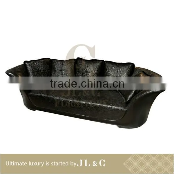 JS01 Three Seater Sofa Full Grain Aniline Leather Sofa JL&C Luxury Home Furniture New Sofa Designs (China Supplier)