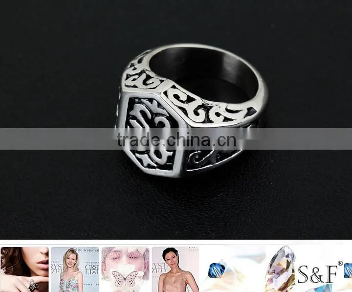 146038 woman's imitation jewellery making cheap wholesale men stainless steel ring