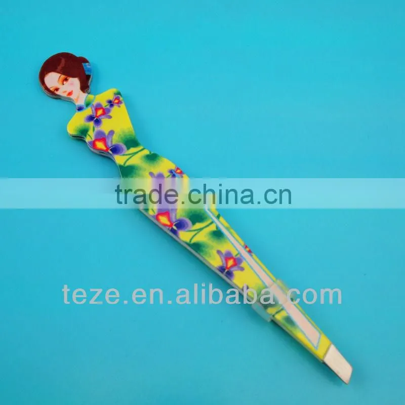 The spiral press eye tweezers