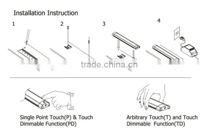rigid led strip lights aluminium profile led strip light / bar wholesale market rigid led strip