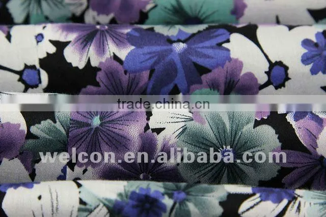 Latest 100% cotton floral short sleeve Italy style popular men's printed satin shirts