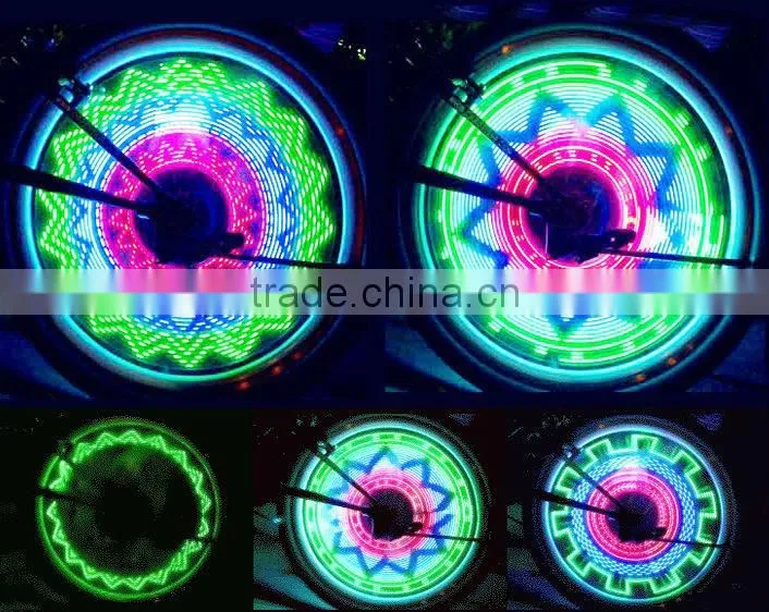 2014 cool fashion bicycle led spoke lights