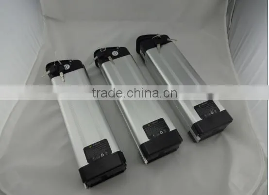 GEB rechargeable long circle life li-ion 36v 10Ah silver fish battery pack for electric bike