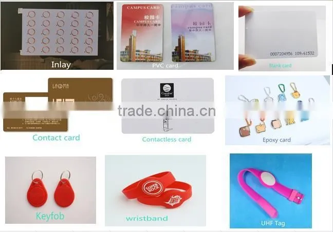 Bank card size blank smart card printing for inkjet printer