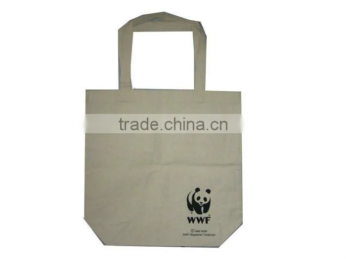 logo printing promotion 100% cotton canvas tote bag