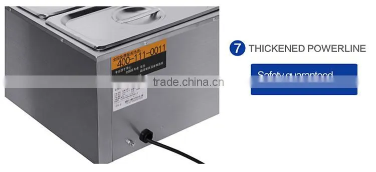 CH-24 Commercial Electric Bain Marie with Glass Cover