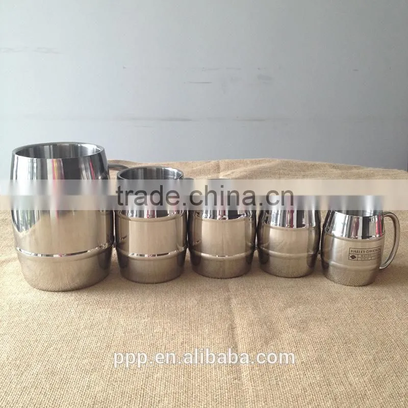 450ml 2014 Hot selling eco-friendly FDA LFGB double layer stainless steel coffee mug cup tumbler