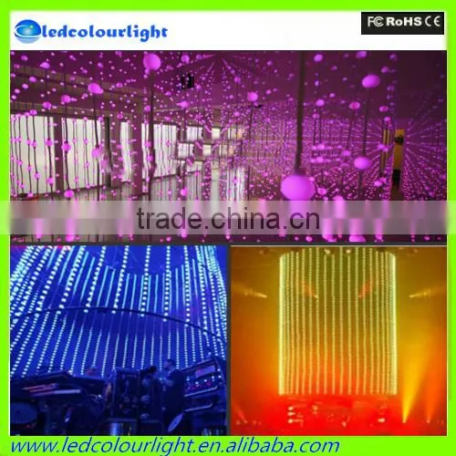Madrix software 50mm 3D hanging multi color changing night club led ball light