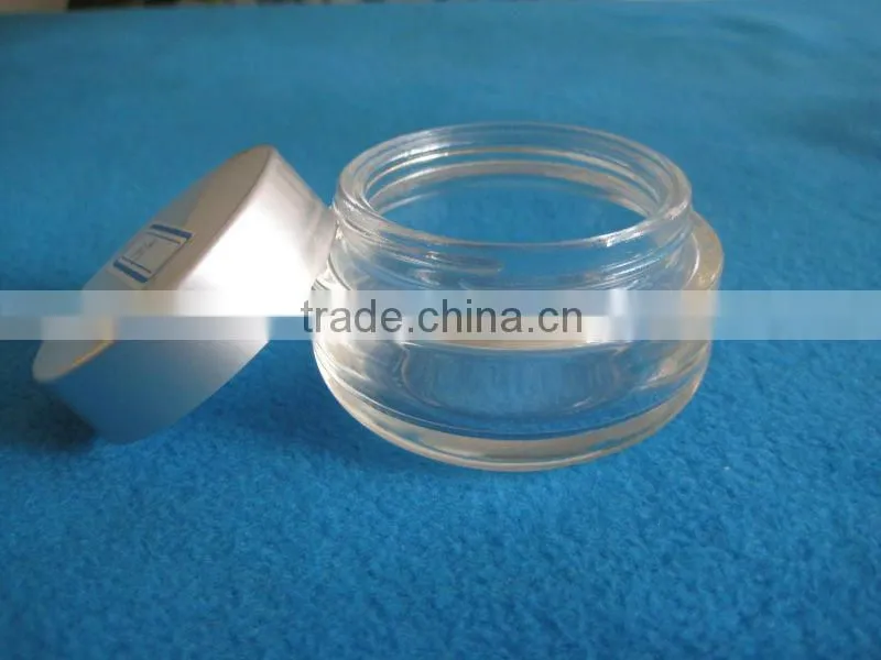 thickness bottom glass cosmetic cream container