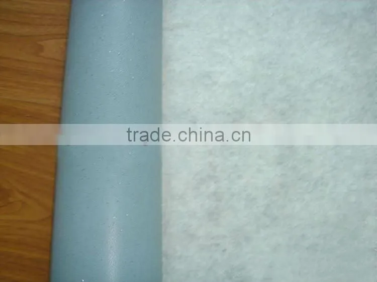1.2-3.0mm PVC waterproof membrane with fiber in construction
