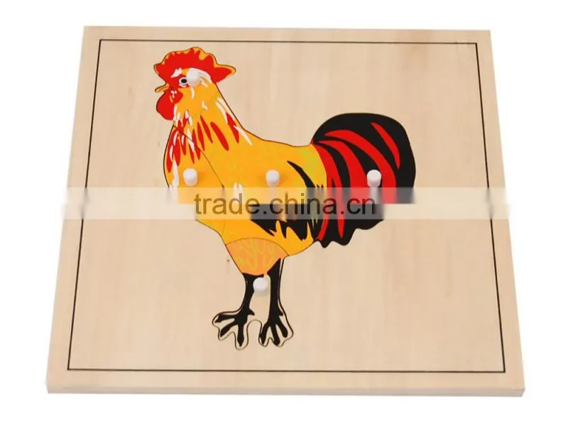 teaching aids for kindergarten Rooster puzzle