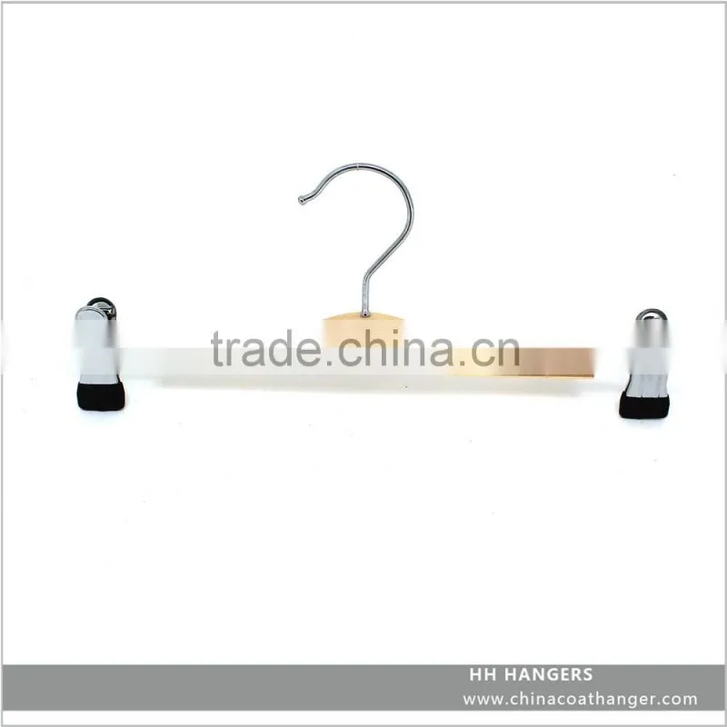 Wooden clamp pants hanger hair extension wood pants skirt hanger