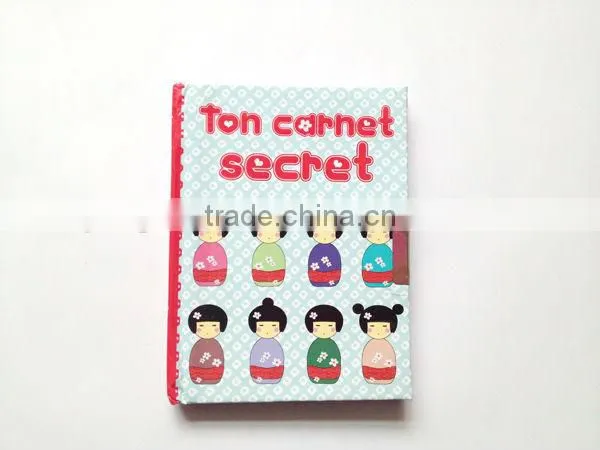 Note book w/lock,diary book lock