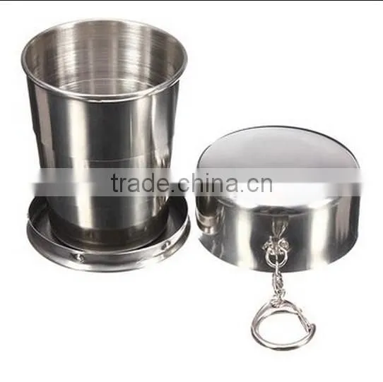 140ml 4oz Stainless Steel Folding Cup / Telescopic Travel Cup / camping folding cup