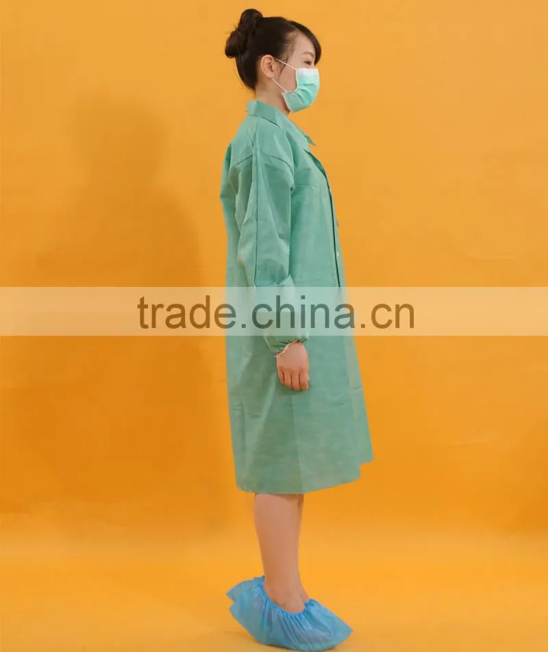 SMS Olive green with pocker medical surgical lab coat