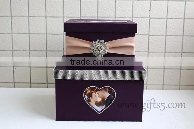unique wedding card boxes with photo frame