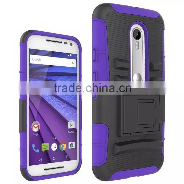 Display Rack Armed Phone Case Cover Back for Moto G3