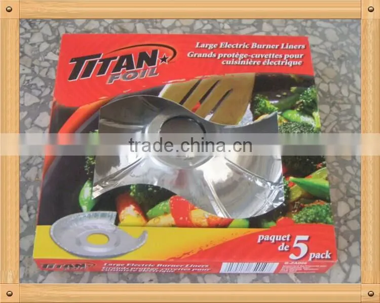 Takeaway Square Aluminum Foil Gas Mat For Keeping Stove Clear