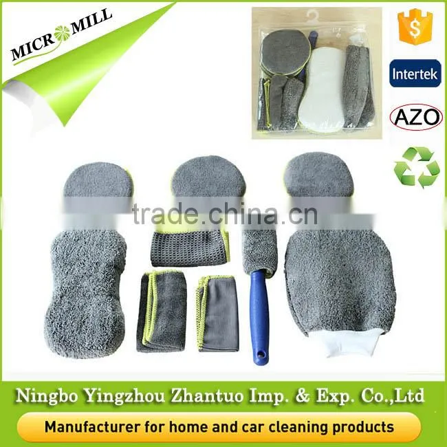 Wash kit microfiber cleaning equipment for car, professional car cleaning tools