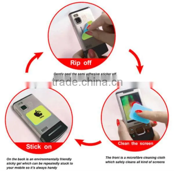 Custom Microfiber Mobile Sticky Screen Cleaner