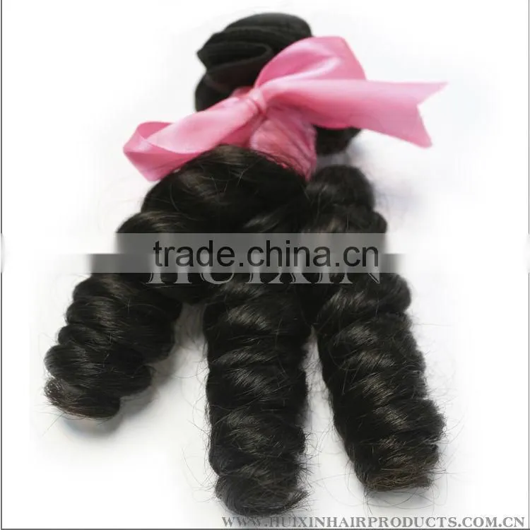 3pcs each bundle Burmese hair weaving romance curl