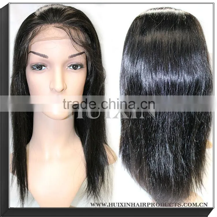 Factory Price Wholesale Human Hair Wigs Italian Yaki Full Lace Wig for Black Women