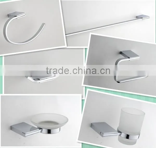 square design zinc chrome bathroom accessories tumbler holder 12038