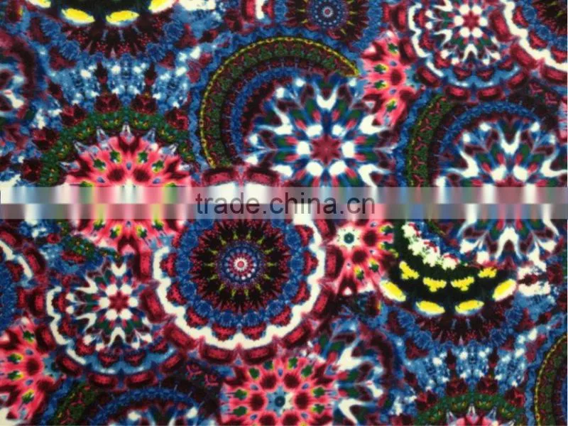 Scuba printed knitting fabric