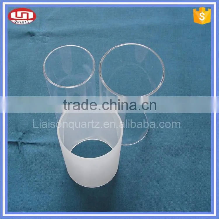 Heat resistant large diameter glass tube
