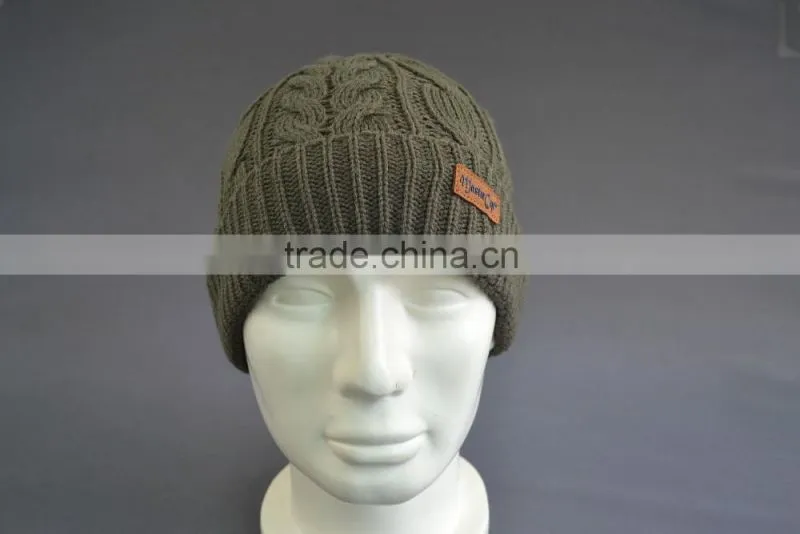 Custom cuff beanie hat