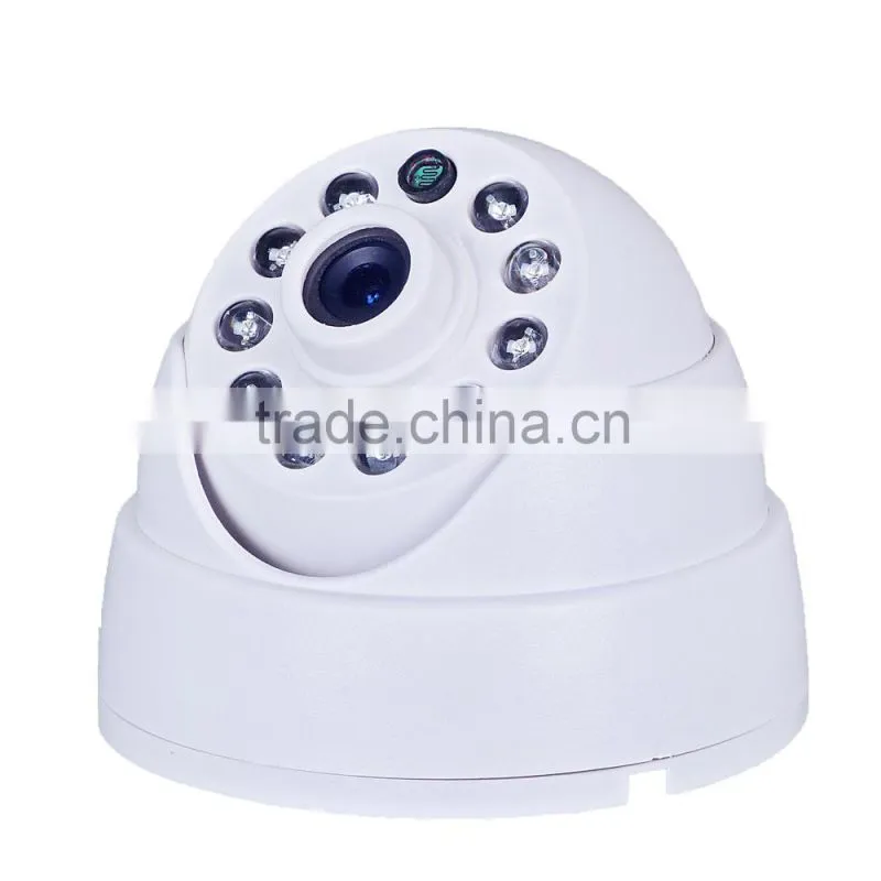 11pcs leds 3.6mm lens plastic indoor dome 720P onvif ip camera