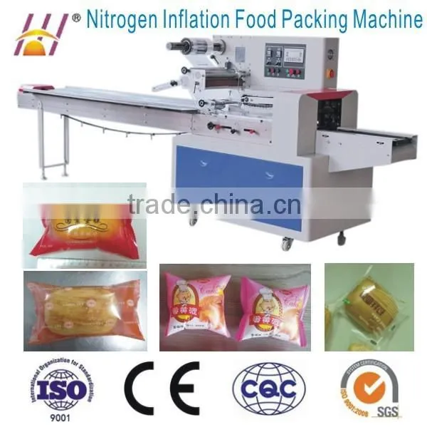 Gas Flush Automatic Horizontal Flow Packing Machine for food