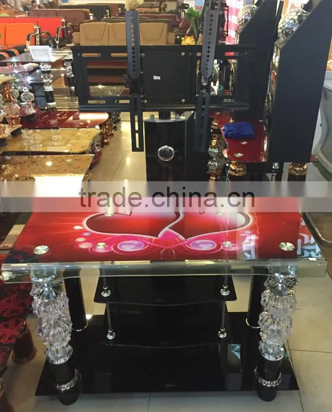 outdoor fashion glass lcd tv stand