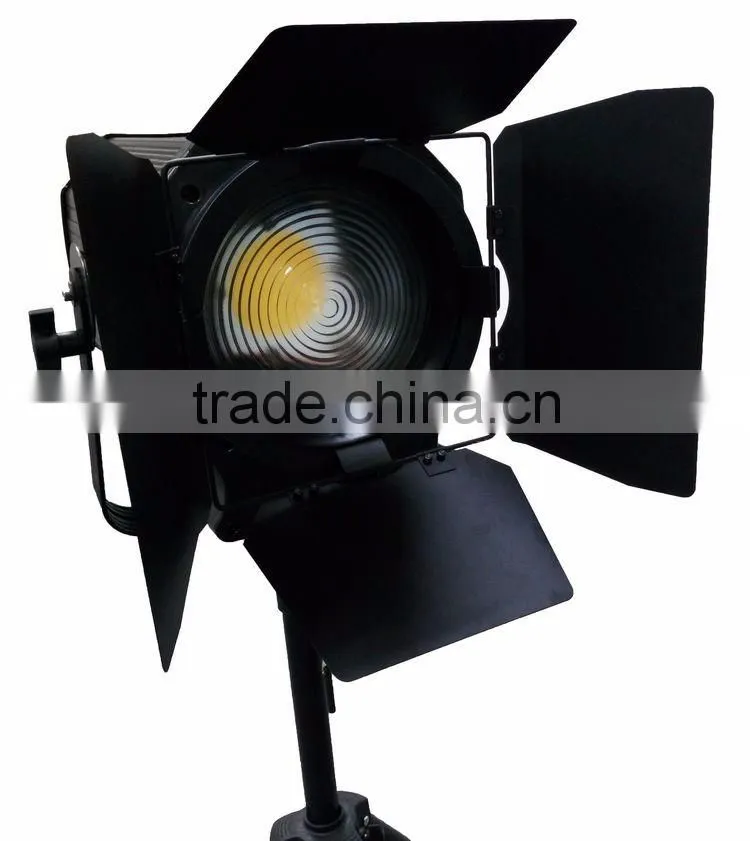 High Quality DMX Dimming Zoom CRI Ra 95 3200K Warm White 400W LED Studio Light Fresnel Spotlight For Video