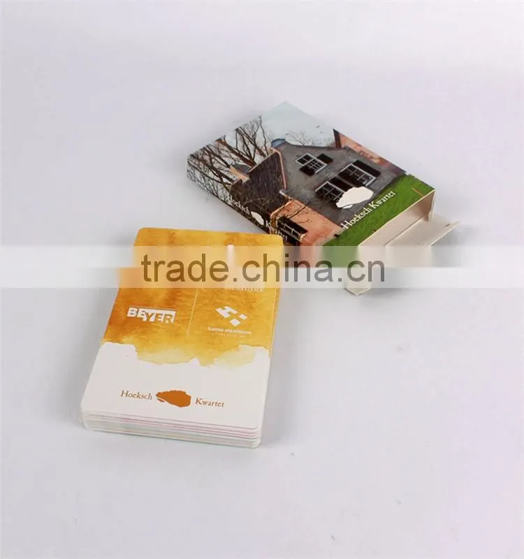 2016 Full Color High Quality Custom Educational Paper Cards