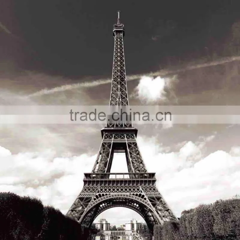 Paris Eifel Tower Bathroom Shower Curtain With Ring Hook
