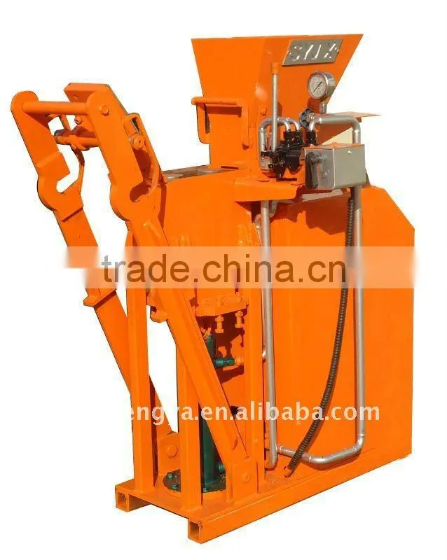 hydraulic manual clay brick machine,intelocking brick machine,concrete/cement block machine(SY1-25)