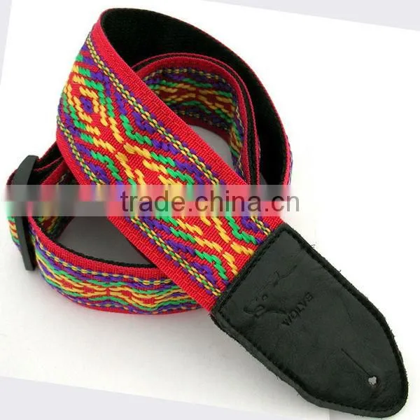 Printed woven bag straps for vacuum bag