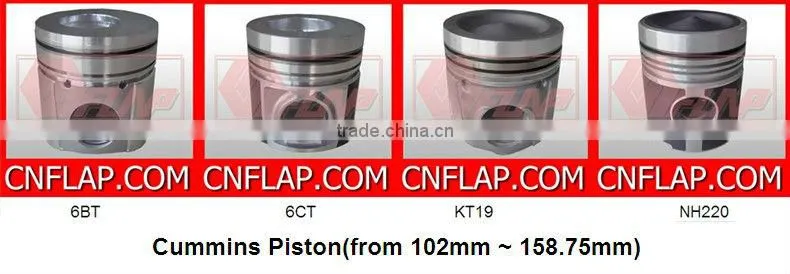 Piston ring set for 6BTAA