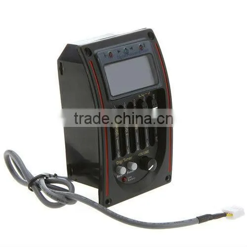 5-Band Acoustic Guitar Pickup Tuner LCD EQ Equalizer Preamp Piezo
