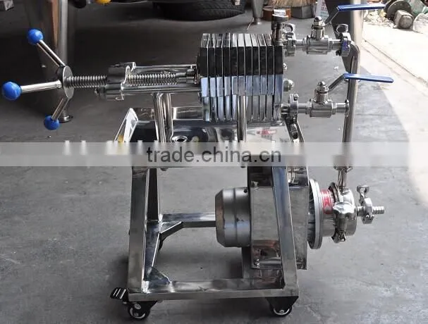 High quality Sanitary Stainless Steel ss316 Plate Frame Filter For Wine