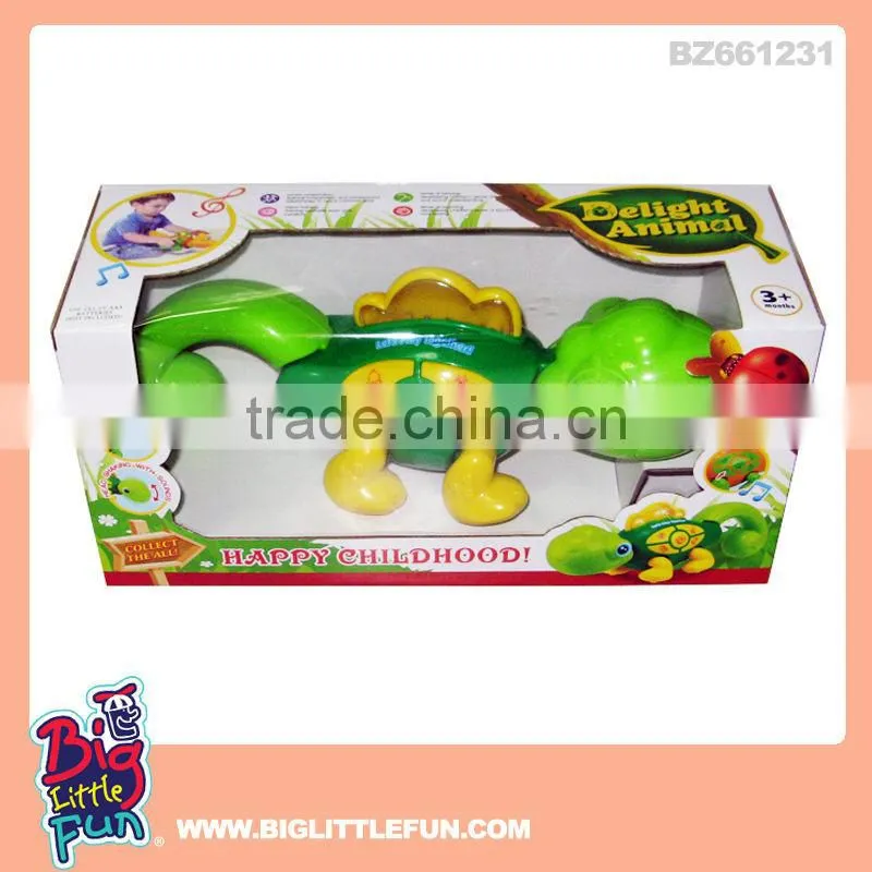 Battery operated car toys farm tractor toy with music and light