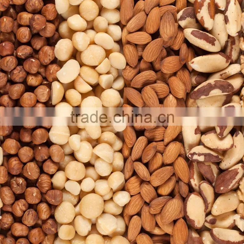Hazelnut almond shelling breaking separating machine