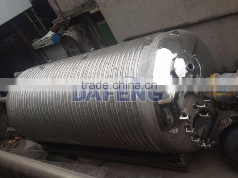 anti-corrosion stainless half coil jacketed tower reactor