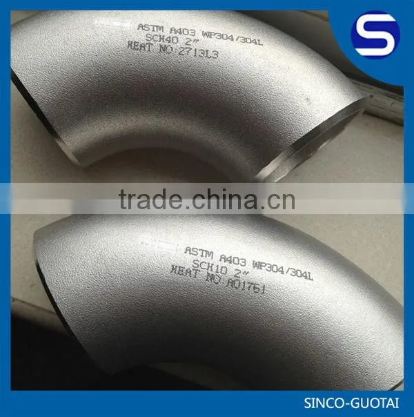 Stainless Steel High-Pressure Elbow for pipeline construction