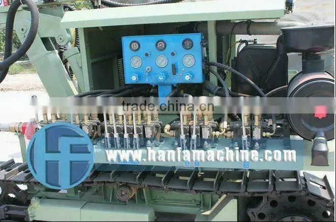 DTH drilling for blastin holes! HF100YA2 down the hole drill rig